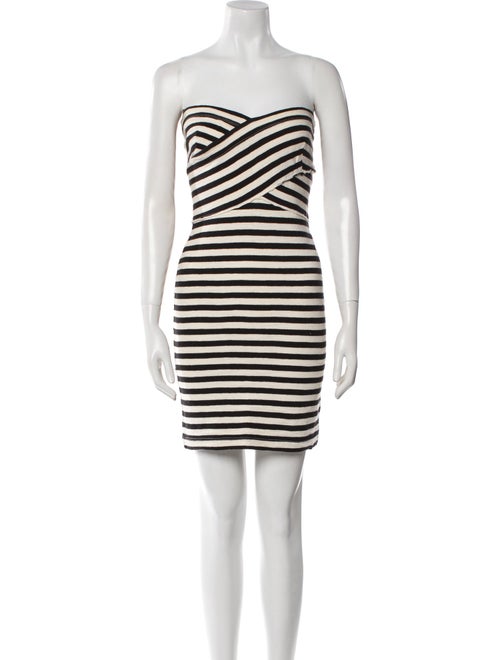 L'Agence Striped Mini Dress