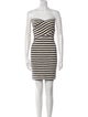 L'Agence Striped Mini Dress