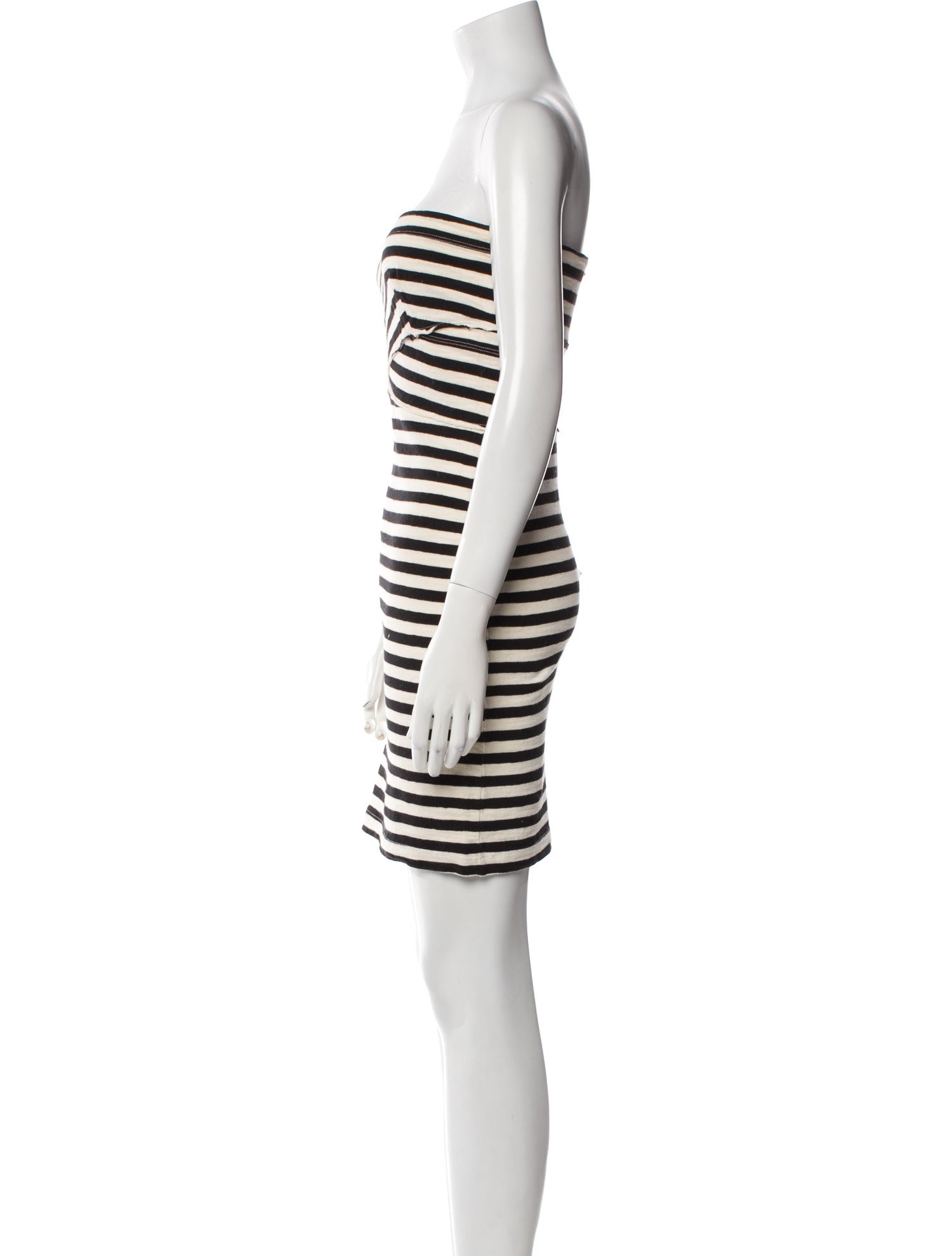 L'Agence Striped Mini Dress