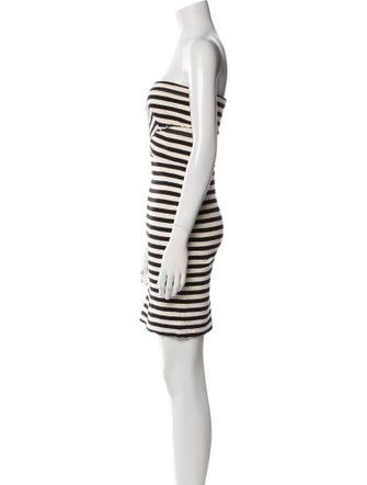 L'Agence Striped Mini Dress