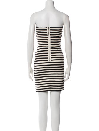 L'Agence Striped Mini Dress