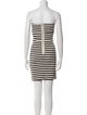 L'Agence Striped Mini Dress