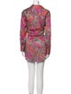 L'Agence Paisley Print Mini Dress