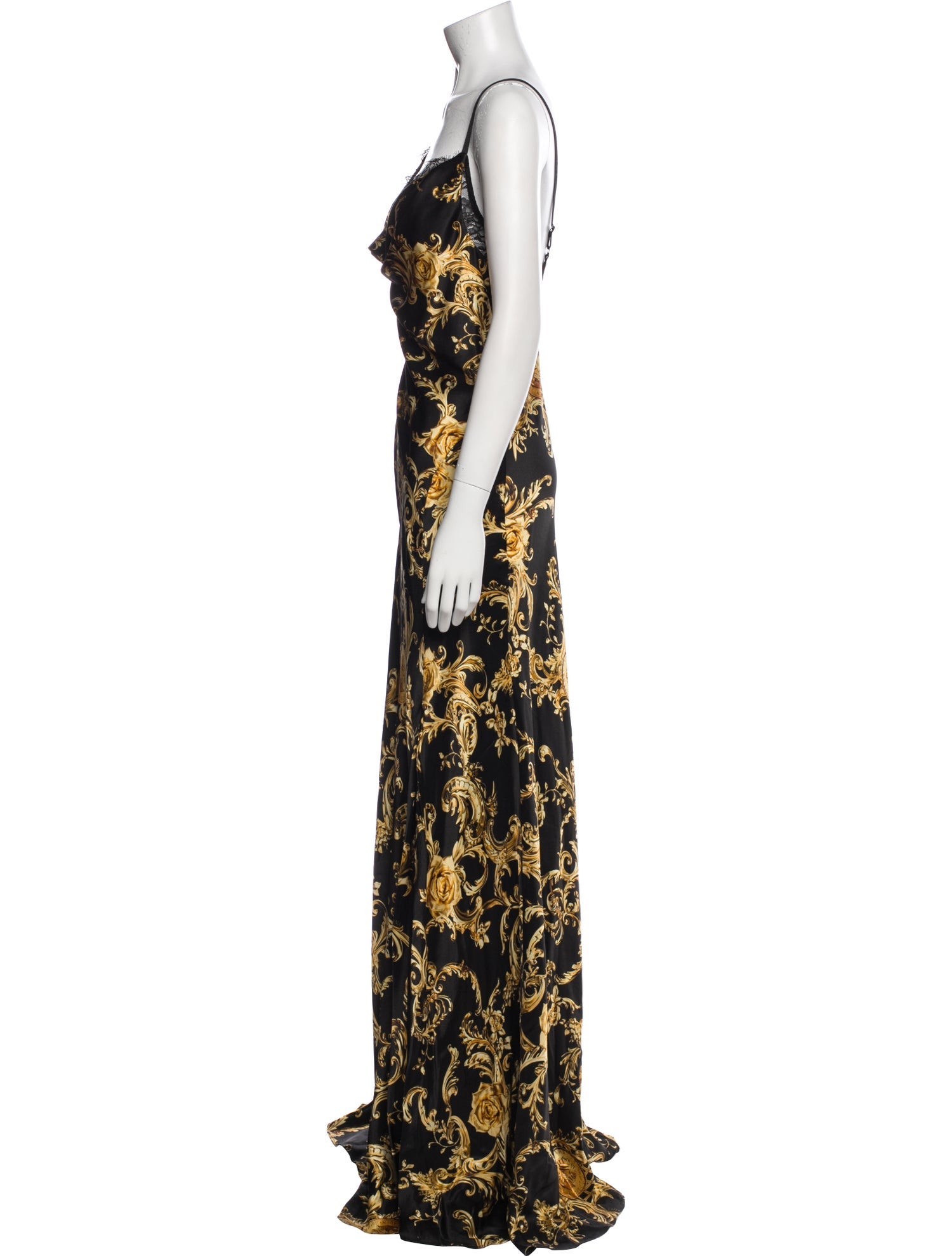 L'Agence Silk Long Dress