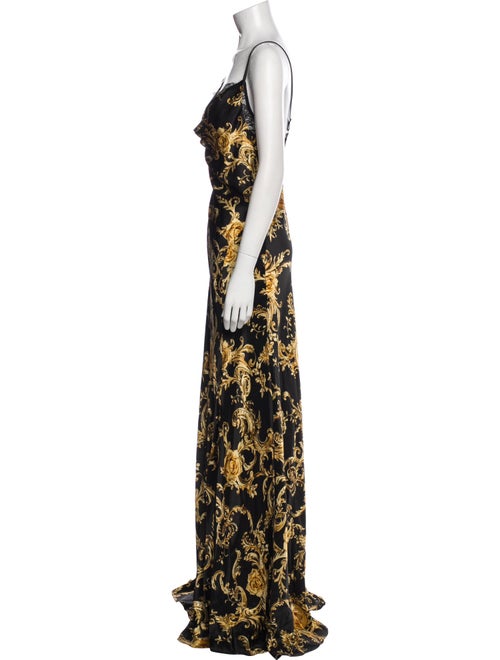 L'Agence Silk Long Dress