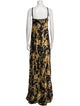 L'Agence Silk Long Dress