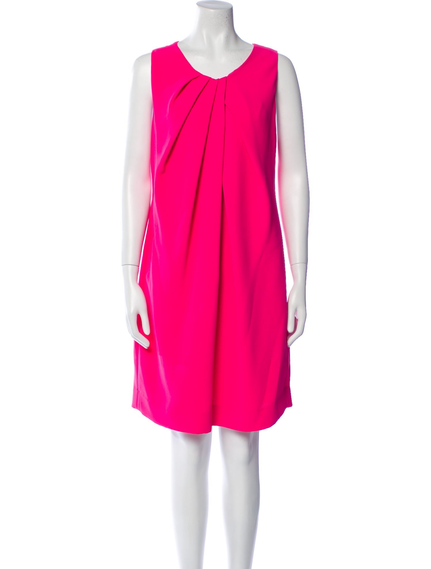 L'Agence Silk Knee-Length Dress