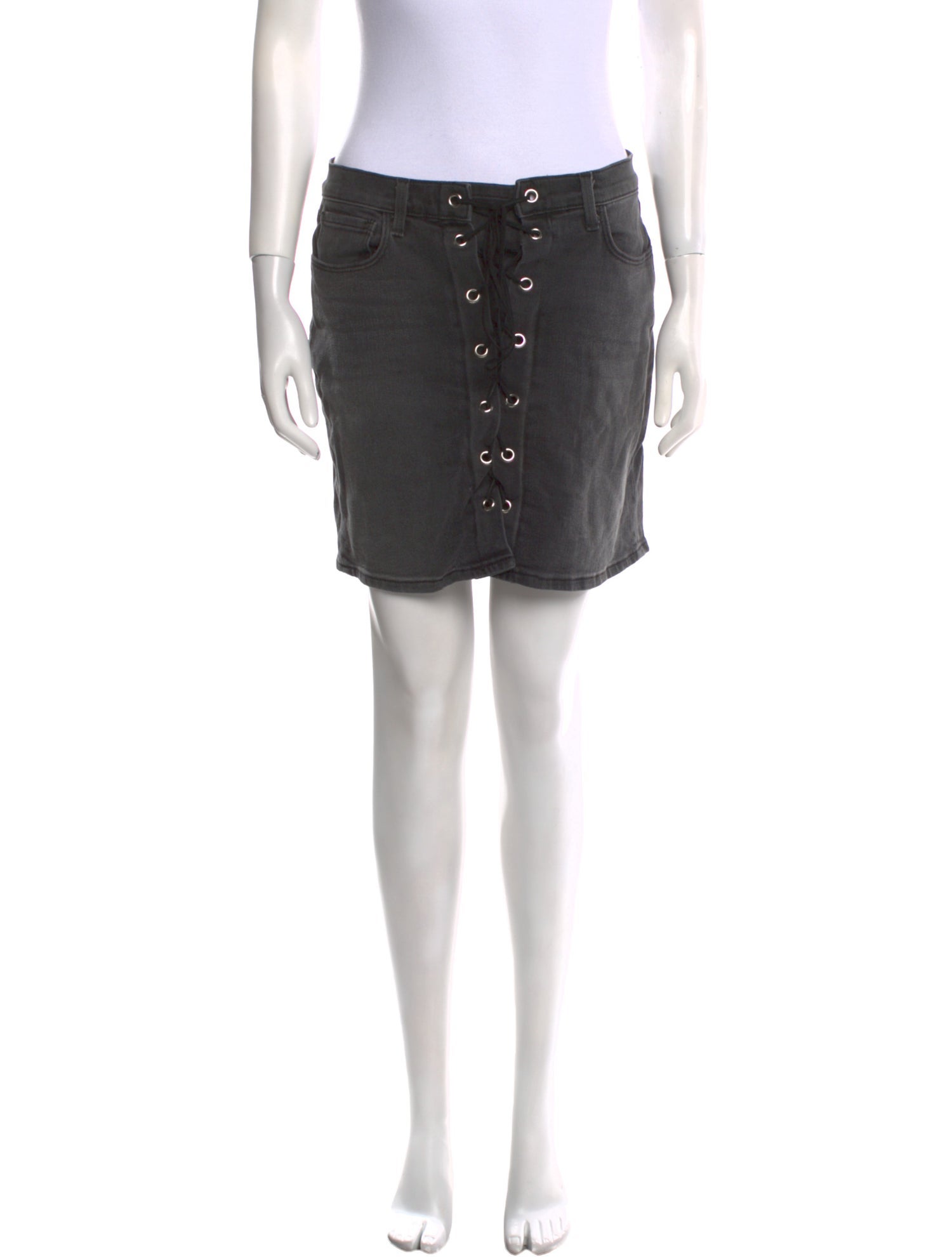 L'Agence Bow Accents Mini Skirt