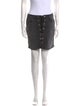 L'Agence Bow Accents Mini Skirt