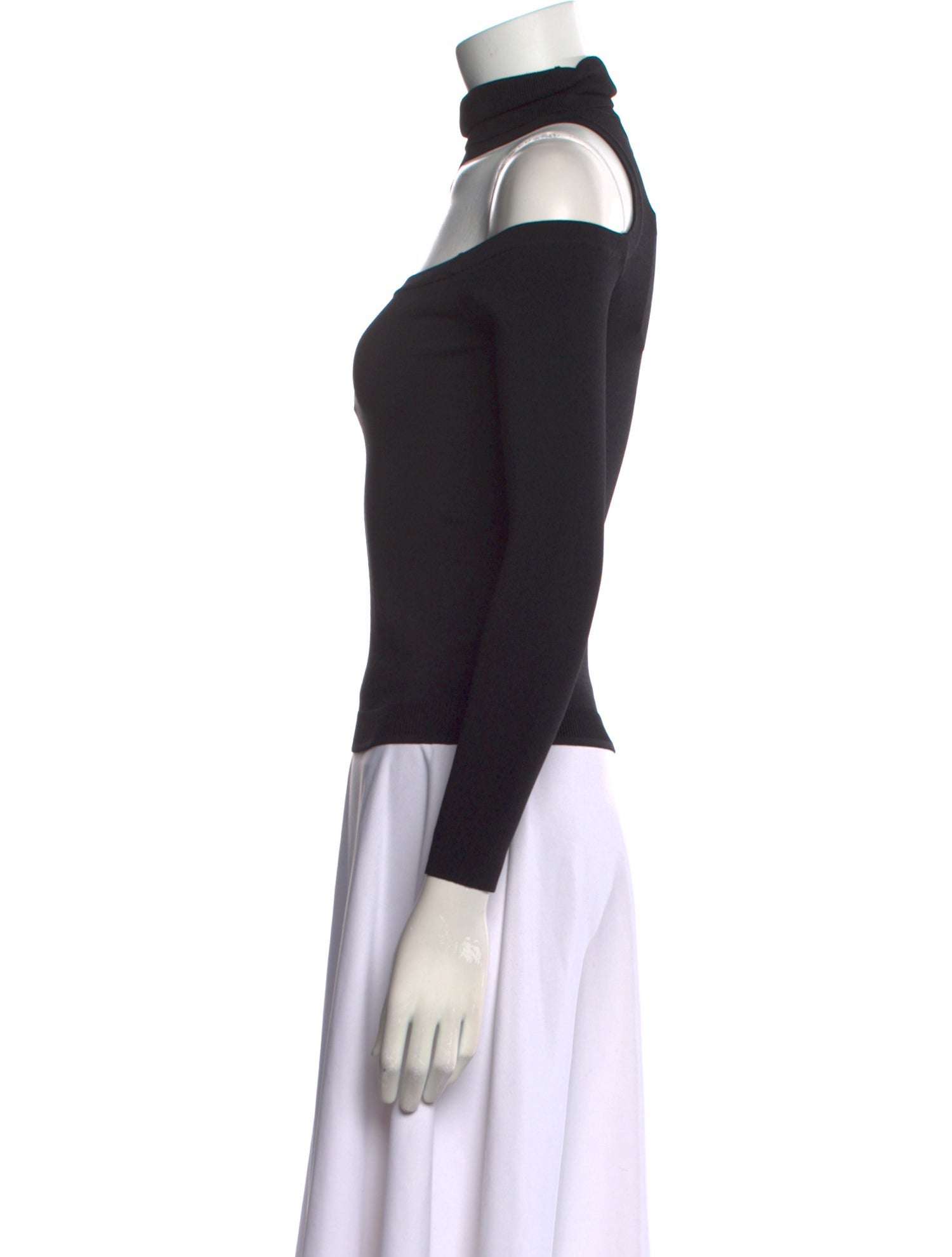 L'Agence Turtleneck Long Sleeve Top