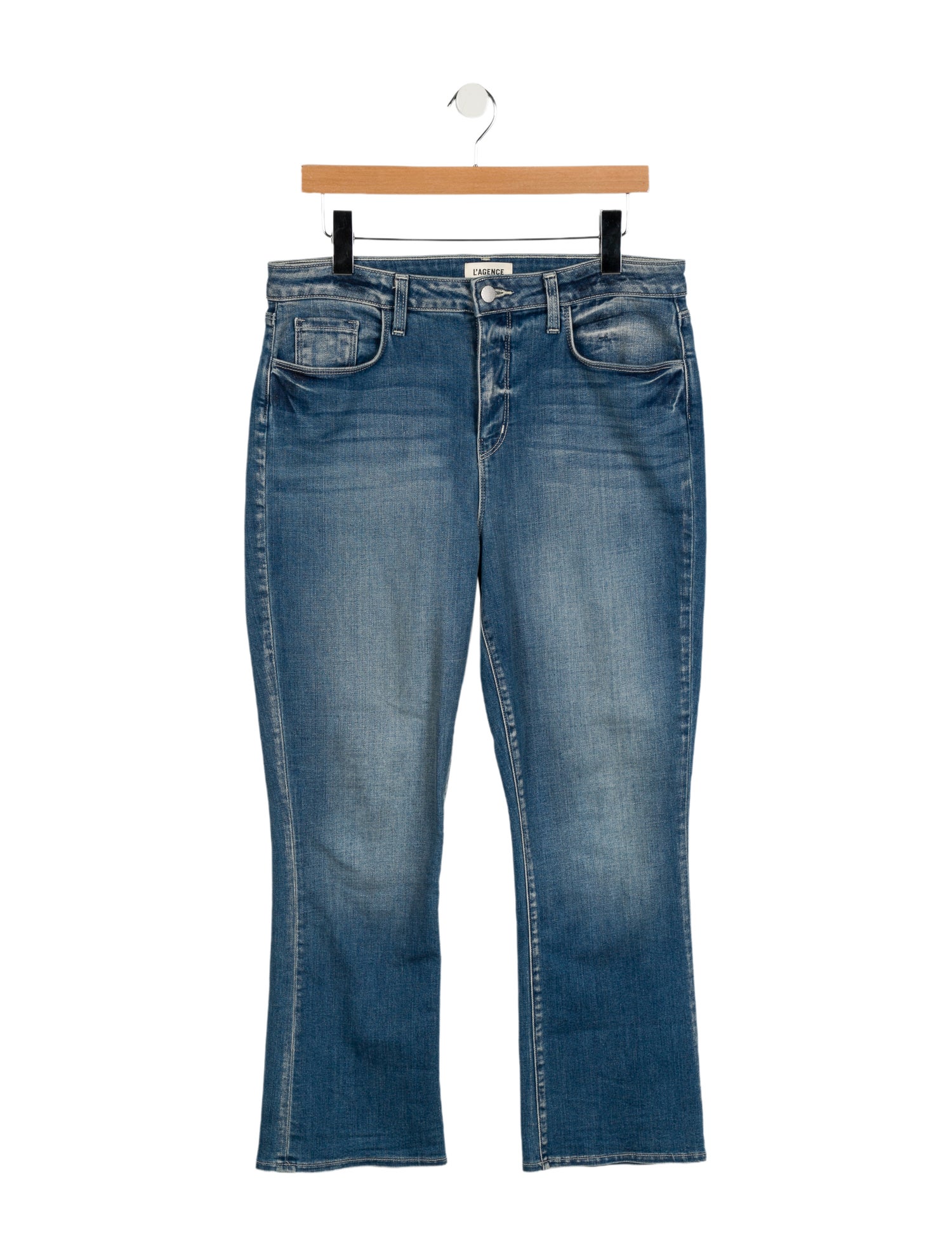 L'Agence High-Rise Straight Leg Jeans