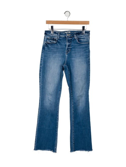 L'Agence Mid-Rise Straight Leg Jeans