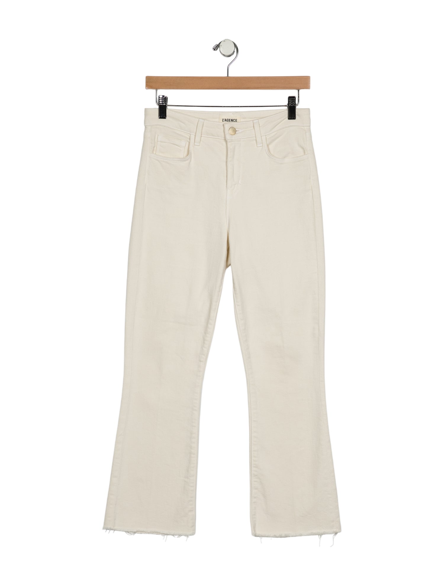 L'Agence Mid-Rise Straight Leg Jeans