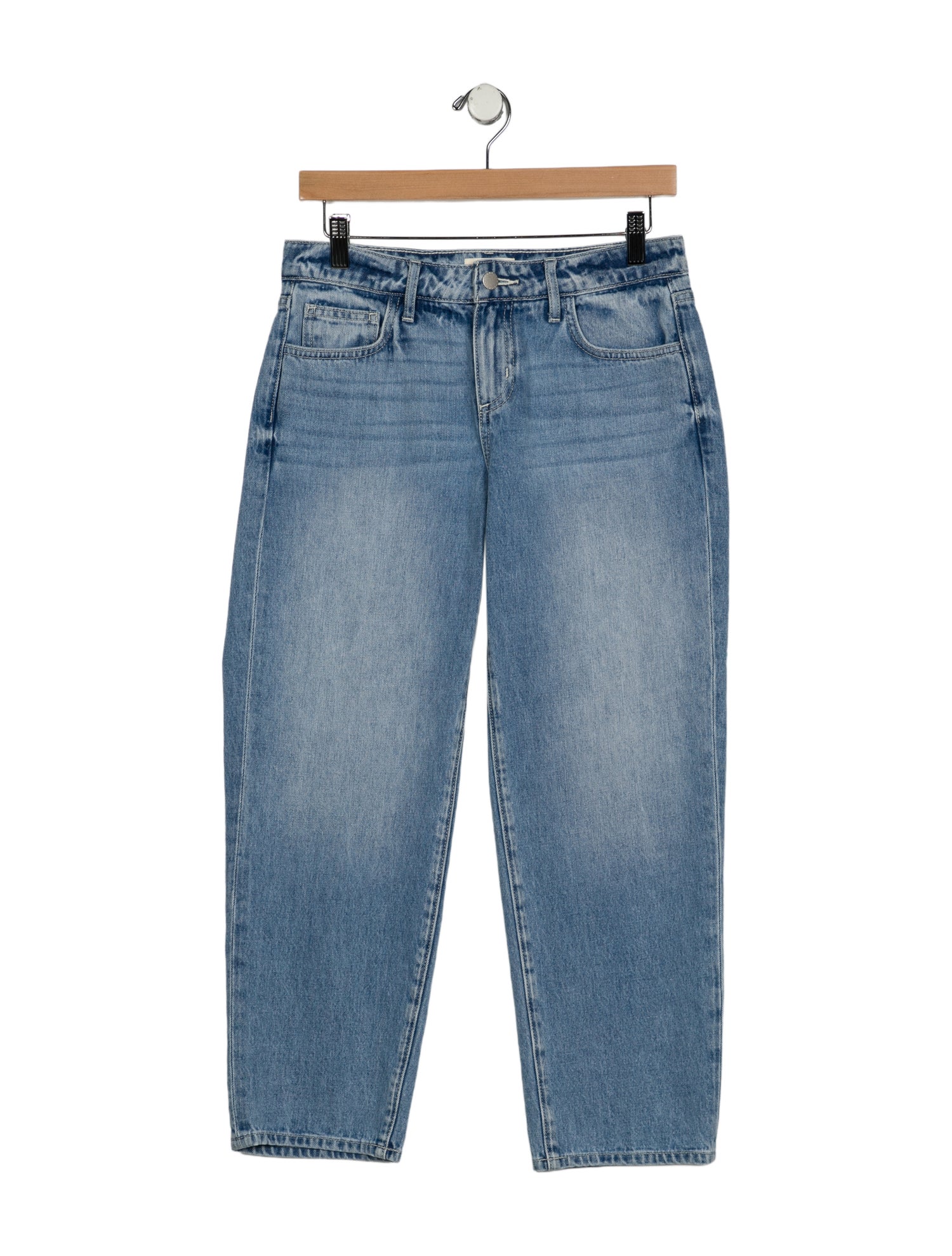 L'Agence Mid-Rise Straight Leg Jeans