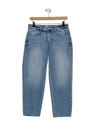 L'Agence Mid-Rise Straight Leg Jeans