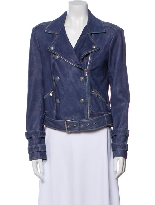 L'Agence Leather Biker Jacket