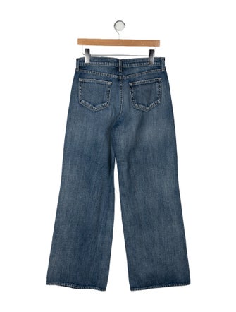 L'Agence Mid-Rise Wide Leg Jeans