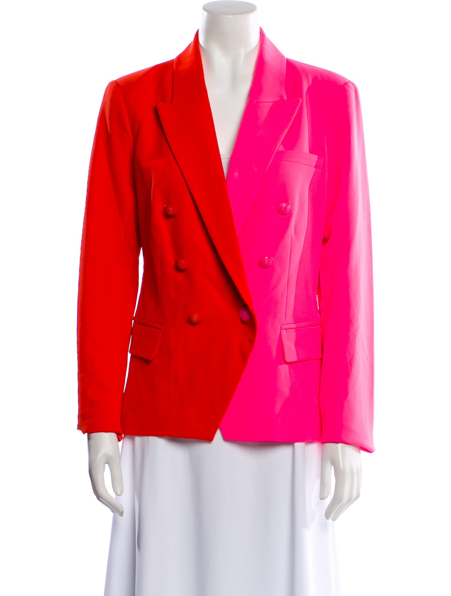 L'Agence Colorblock Pattern Blazer