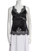 L'Agence Silk Lace Pattern Top