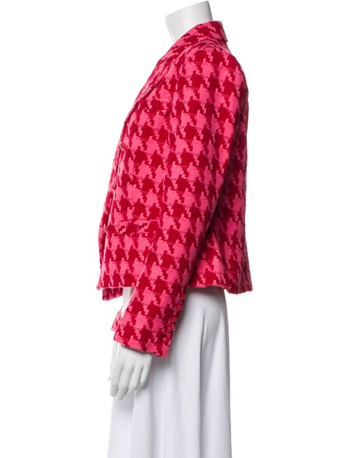 L'Agence Houndstooth Print Blazer