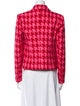 L'Agence Houndstooth Print Blazer