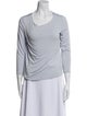 L'Agence Cowl Neck Three-Quarter Sleeve T-Shirt