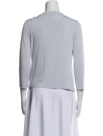 L'Agence Cowl Neck Three-Quarter Sleeve T-Shirt