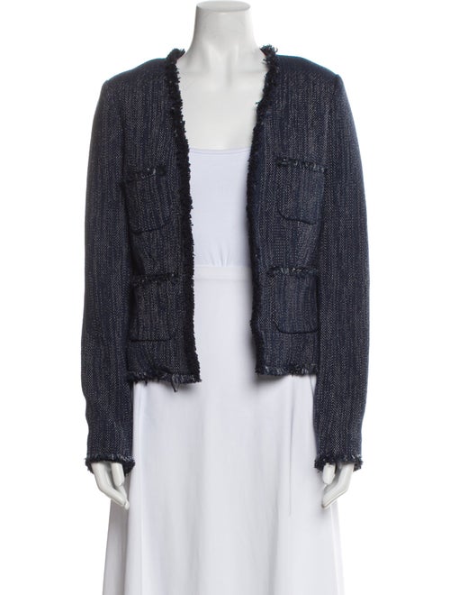 L'Agence Tweed Pattern Evening Jacket