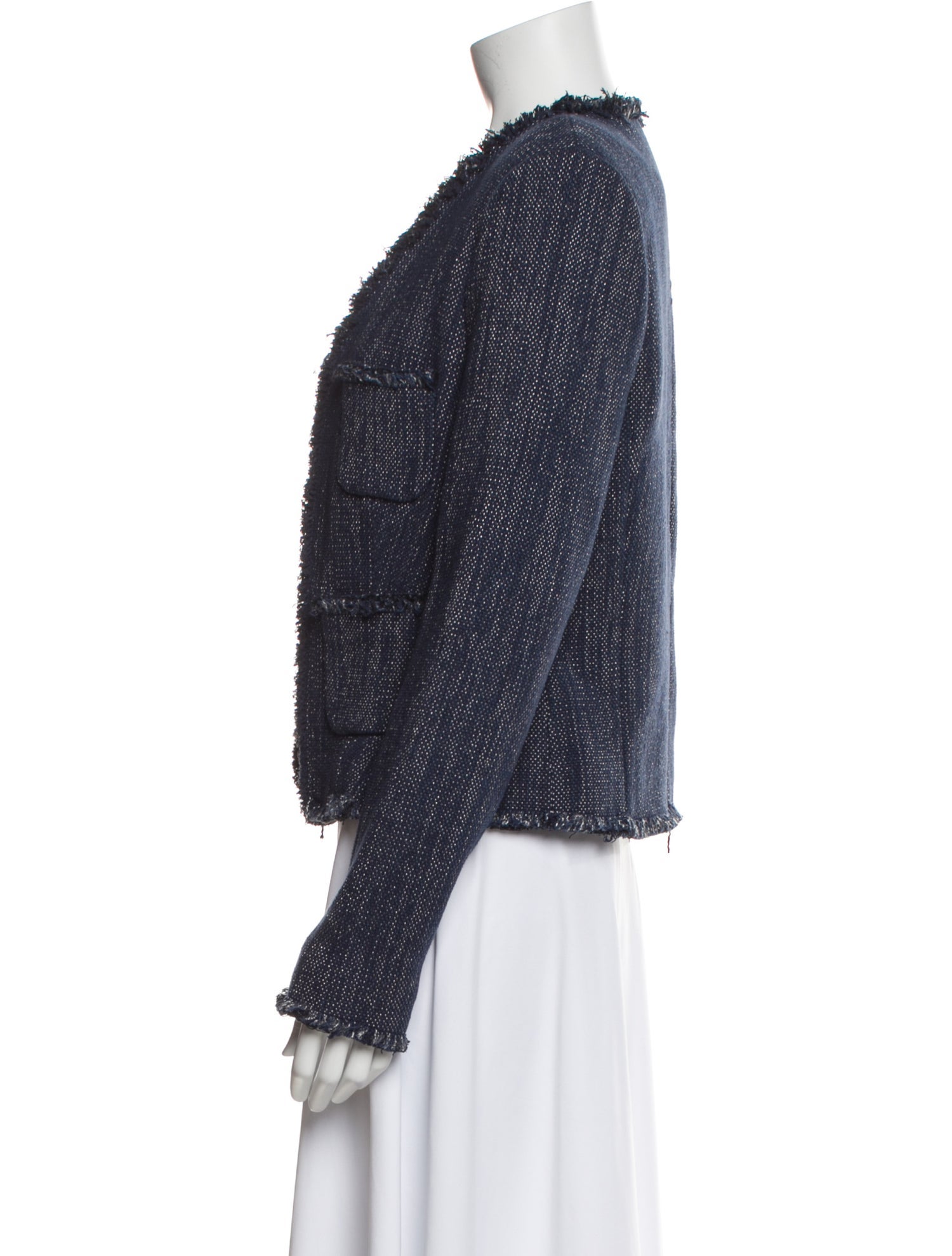 L'Agence Tweed Pattern Evening Jacket