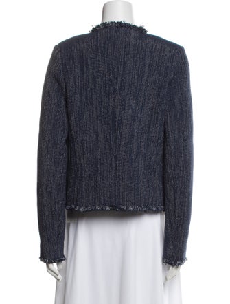 L'Agence Tweed Pattern Evening Jacket