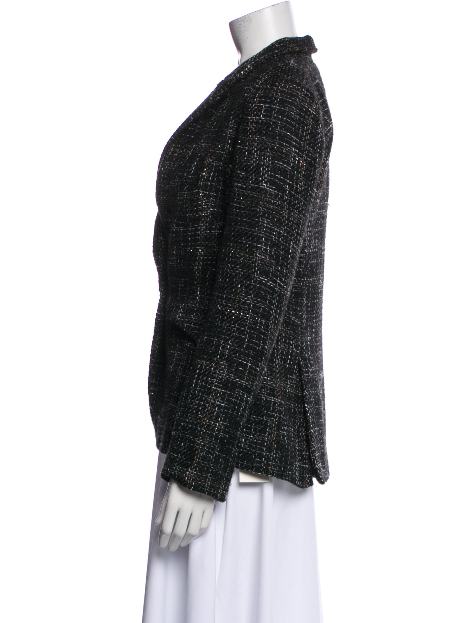 L'Agence Tweed Pattern Blazer