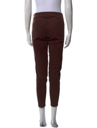 L'Agence Lamb Leather Skinny Leg Pants
