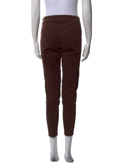 L'Agence Lamb Leather Skinny Leg Pants