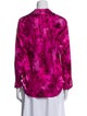 L'Agence Silk Floral Print Blouse