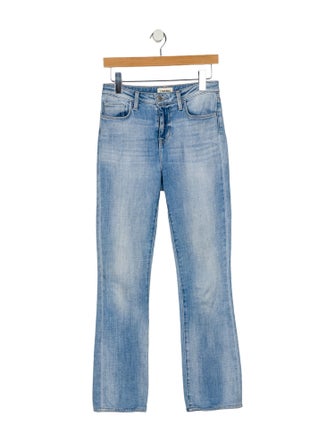 L'Agence Mid-Rise Straight Leg Jeans
