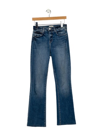 L'Agence Mid-Rise Straight Leg Jeans