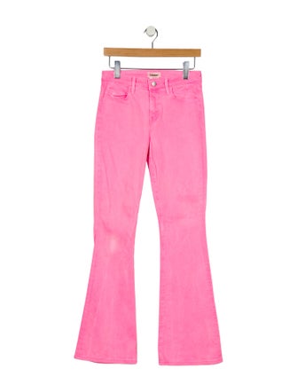 L'Agence Mid-Rise Wide Leg Jeans