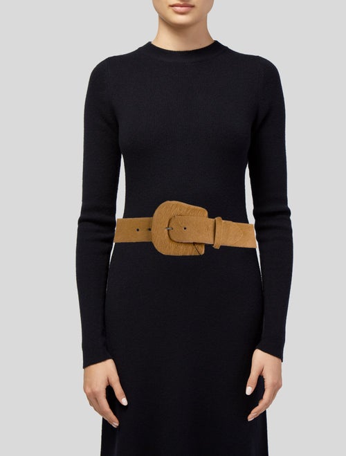 L'Agence Wide Ponyhair Belt