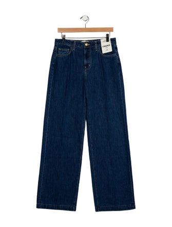 L'Agence Mid-Rise Wide Leg Jeans