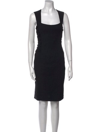 L'Agence Square Neckline Mini Dress