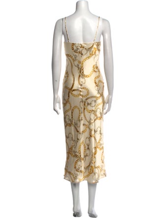 L'Agence Silk Long Dress