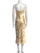 L'Agence Silk Long Dress