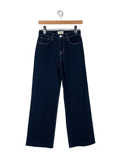 L'Agence Mid-Rise Wide Leg Jeans
