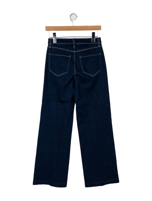 L'Agence Mid-Rise Wide Leg Jeans