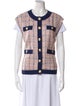 L'Agence Tweed Pattern Vest