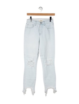 L'Agence Mid-Rise Straight Leg Jeans