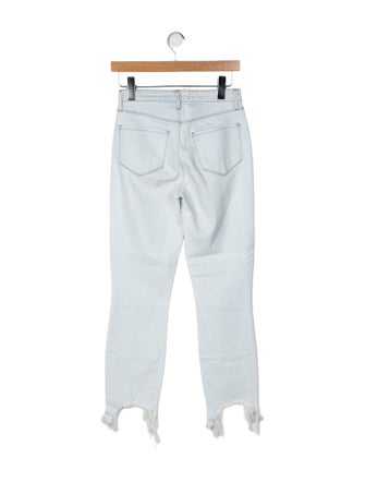 L'Agence Mid-Rise Straight Leg Jeans