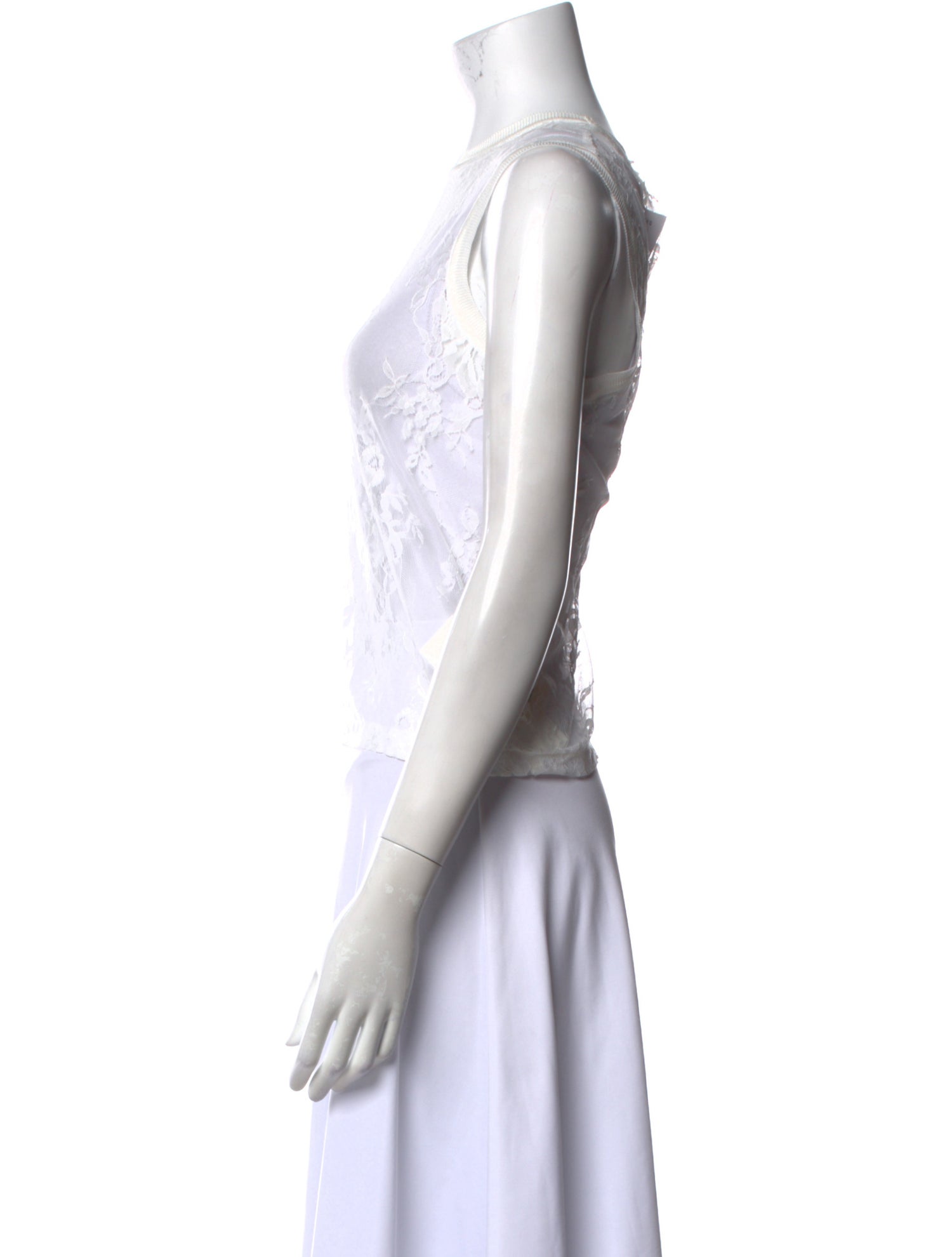 L'Agence Crew Neck Sleeveless Top