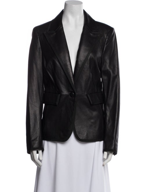 L'Agence Leather Blazer