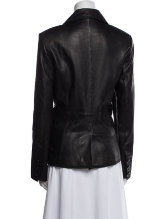 L'Agence Leather Blazer